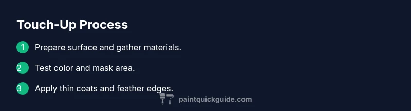 Process diagram for touch-up painting