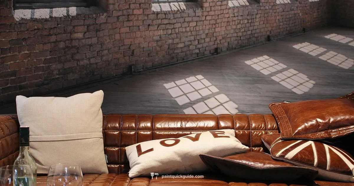 Lux Leather Sofa Makeover - PaintQuickGuide