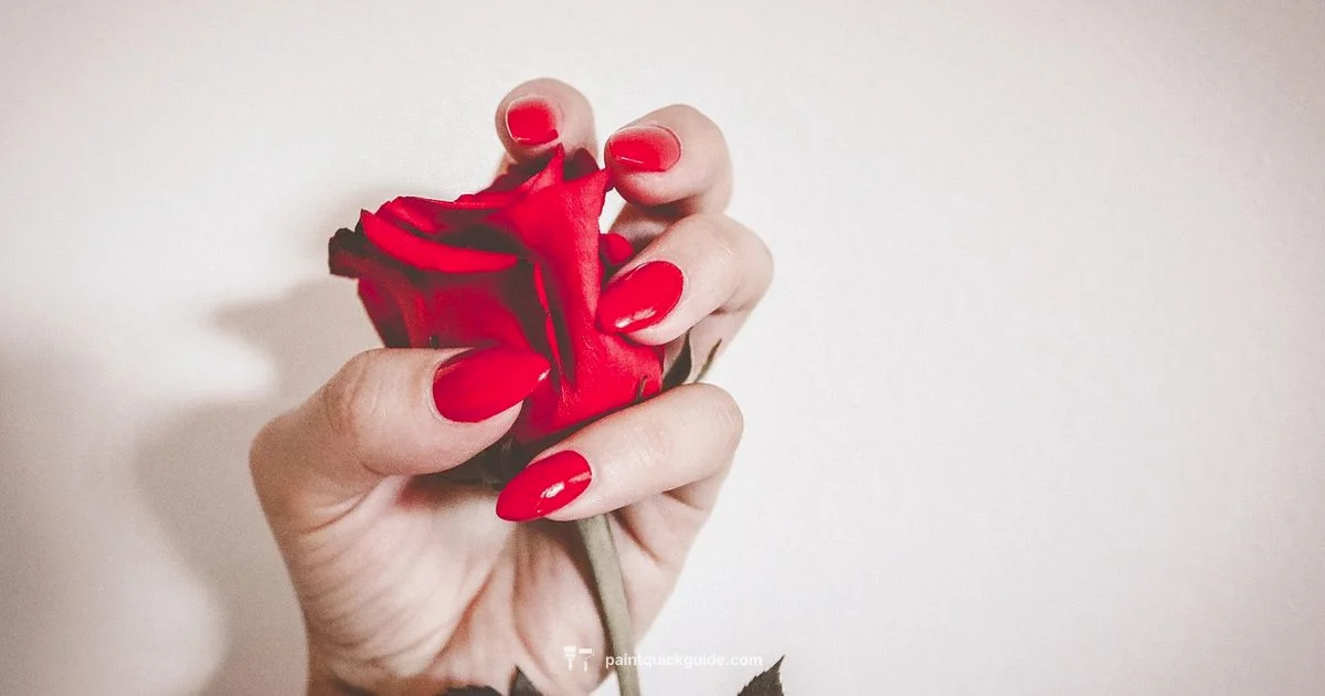 Bold Red Nails - PaintQuickGuide