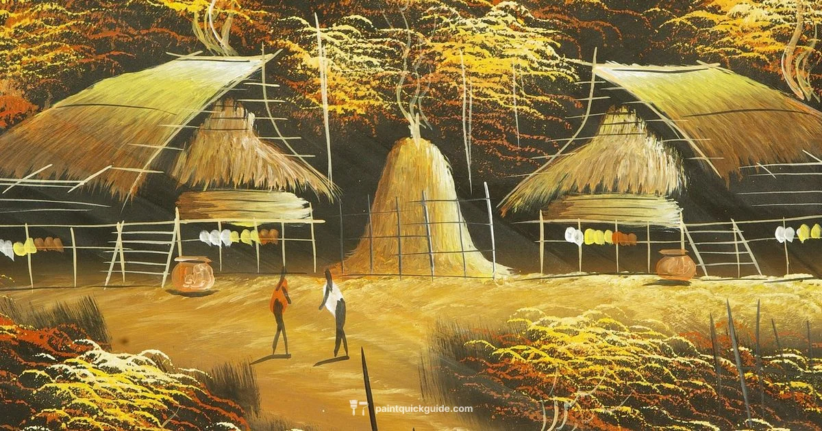 Sims Town Painting - PaintQuickGuide