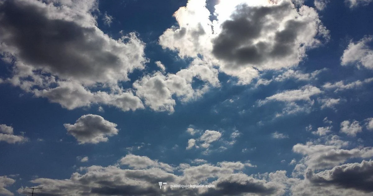 Cloudy Sky Wall - PaintQuickGuide