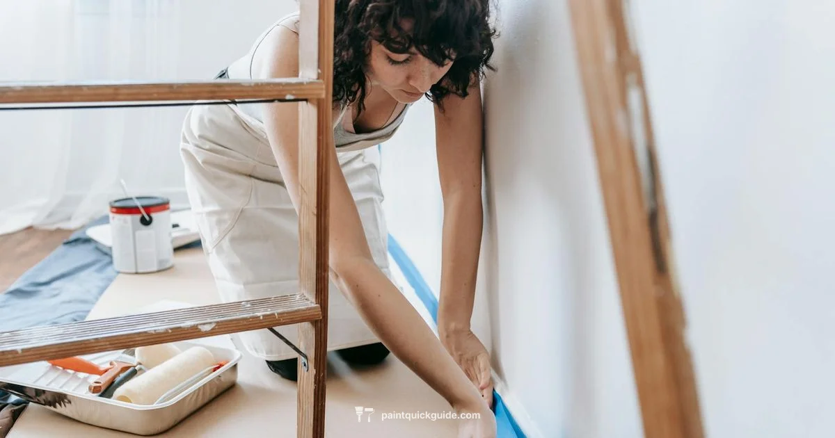 Tape on Wallpaper - PaintQuickGuide