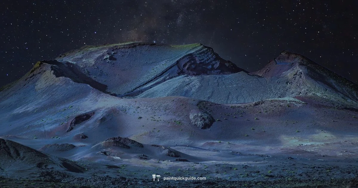 Forest Night Painting - PaintQuickGuide