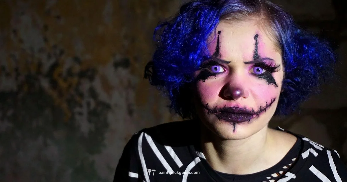 Clown Face Paint - PaintQuickGuide